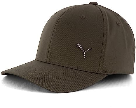 PUMA Unisex Metal Cat Flexfit Cap - Baseballkappe (Dark Olive, S-M)