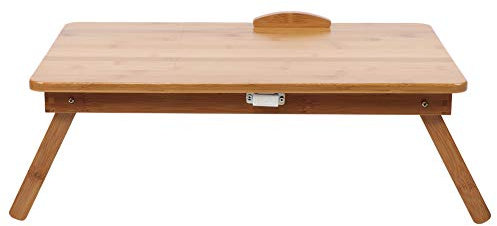 Klappbarer Tisch, Höhenverstellbar, Bambus-Klappbett, Computertisch, Moderner Studenten-Laptop-Schreibtisch Für Schlafsaal, Heimbett