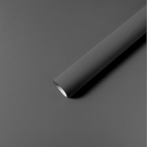 Abyssaly Sticky Back Plastic Grey Vinyl Wrap Self Adhesive Wallpaper Stick On Wallpaper 30cm X 500cm for Home Decoration Kitchen Worktops Furniture Stickers
