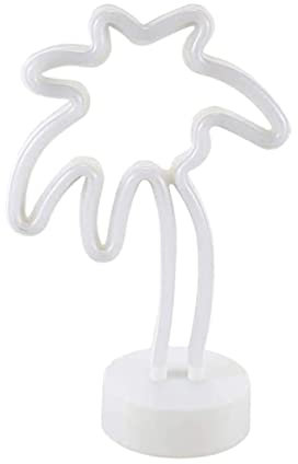 DOITOOL Kokospalmen Neonlichter Neon-nachtschilder Mond Leuchtreklame Led-neonlampe Nachtlicht Schlafzimmer 3d-illusionslampe Palm Neonlicht Bankett Farbige Lichter Schreibtisch Pvc