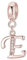 sam panda Alphabet Charms 925 Sterling Silver Letter Initial A-Z Charm Beads Fit pandora for Bracelet, Rose Gold (E)