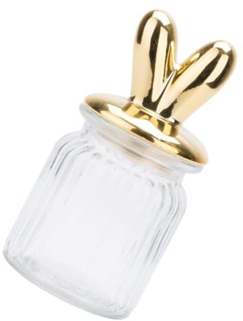 MAGICLULU 1stk Einmachglas Ostern Bonbonschale Glas Bonbongläser Aus Glas Glasgefäß Mit Deckel Aufbewahrungskommode Schmuckkästchen Vorratsbehälter Esstisch Süßigkeiten Box Braut Legierung