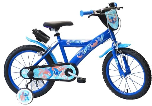 Volare Babys (Jungen) Bicicletta 16 Pollici Di Stitch Zoll Fahrrad, blau