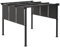 Outsunny Pergola avec 3 Toiles coulissantes 3 x 3 m Structure Acier Toile Polyester Haute densité Gris foncé