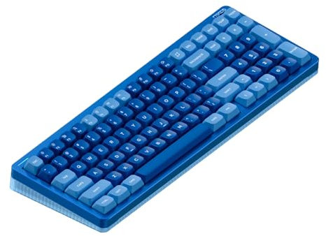 nuphy Halo96 V2 Kabellose Hot-Swap-fähige Gaming-Tastatur,99 Tasten RGB-Hintergrundbeleuchtung, mechanische Tastatur, unterstützt QMK/VIA,Bluetooth/USB-C/2,4 GHz-Blue, Mint (37gf)