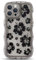 NITITOP Compatible with iPhone 14 Pro Case Cute Clear for Women Girls Flower Floral Bling Glitter Sparkling Star Wave Curly Frame Soft TPU Shockproof Camera Protective Cover - Black