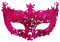 Halloween Masquerade Maske Sexy Lace Spitze Maske Venezianische Maskenball Maske für Erwachsene Damen Frauen Mardi Gras Rosa Face Mask Kostüm, Halloween Cosplay Maske, Geschenk für Frauen