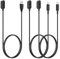 Simpeak 3-Pack Chargeur Compatible pour Huawei Watch Fit 3 / Huawei Band 10/9/8 Remplacement Câble de Charge USB et Type-C 3.3Ft/100cm Accessoires Adaptateur, Noir