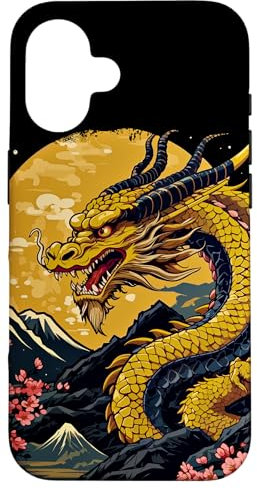 Aesthetic Japanese Dragon Asian Japan Tattoo Japan Style Case for iPhone 16