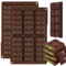 GIcGIeo Moule Tablette Chocolats Dubai Forme Diamant,2 Pièces Moule Silicone Pepites Chocolat Carrée Démoulage Facile pour Knafeh Pistache Protéiné Barre Dragées Céréales