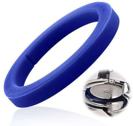 Improved O-Ring Portafilter Seal for E61 Espresso Machine, Coffee Machine, Brewing Group, Brewing Head Gasket, Replacement Seal for E61, Longer Life, Diameter 73 x 57 x 8.5 mm, Blue