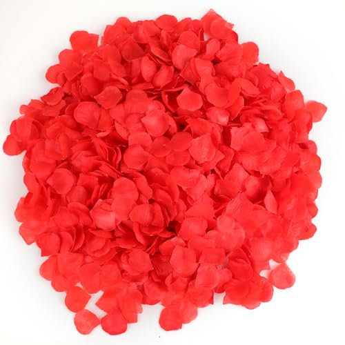 6000 petali di rosa finti per decorazioni San Valentino, decorazioni romantiche, decorazioni con petali di rosa, decorazioni per proposta di matrimonio, matrimoni e feste.