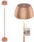 BRILONER - Riffle LED Stehlampe kabellos IP44 mit Touch, dimmbar, Memoryfunktion, Akku tauschbar, Akku Stehleuchte, Leselampe, Wohnzimmerlampe, German Design Award Winner, 19x124 cm, Kupferfarben