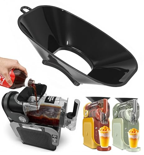 Anti-Splash Flow Hood For Ninja Slushie Machine FS301/FS300 - Liquid Guide Cover - Ninja Slushie Machine Accessories - No Spills When Pouring Beverages/Fruit Juices - Tool-Free Installation