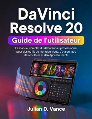 DaVinci Resolve 20 Guide de l'utilisateur: Le manuel complet du débutant au professionnel pour des outils de montage vidéo, d'étalonnage des couleurs et d'IA époustouflants
