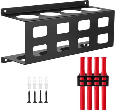Porte Électrodes Murale, Porte-Tubes pour Électrodes de Soudure à 4 Fentes, Porte-Baguettes de Soudure pour l'Organisation d'Outils, Réparation, Électricien, Atelier
