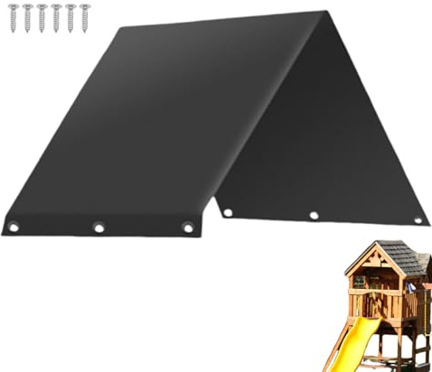 Nudorpn Ersatz Dachüberdachung Für Kinderspielplatz 132x228cm, wasserdichte Oxford Abdeckung Mit UV-Schutz Und Reißfest Nähten, Spielhaus Outdoor Zubehör Für Schaukeln Und Garten