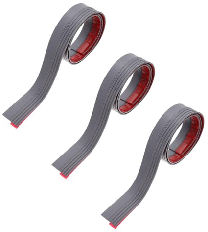 SEWACC Bandes d'Étanchéité Acoustiques 3 Pièces Coupe-Vent Anti-Insectes en PVC Dos Adhésif pour Isolation Phonique et Protection des Portes d'Entrée les Nuisances Sonores et L'Air Froid