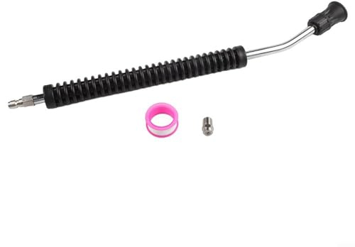 Hochdruckreiniger-Lanze mit Kupfer-Sprühdüsen-Set, 280 bar, 4000 PSI Verlängerungsstange, M22 x 1,5 Gewinde, für Hornköpfe, für Auto, Terrasse, Auffahrt (B)