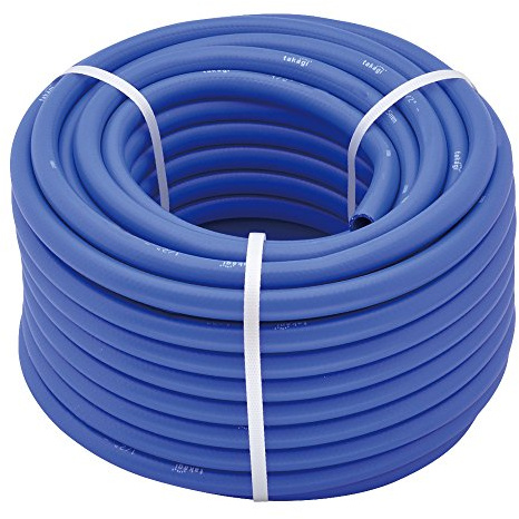 Takagi Premium Gartenschlauch | UV-beständig, algenresistent & wetterfest | Blau | 30 m