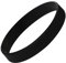 Plain Black Coloured Silicone Sports Arm Exercise Wristband Bracelets Rubber Wrist Bands Party Accessories For Men Women Boys Girls (Pack of 5)