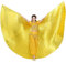 Baisdan Alas de ángel Isis (alas + palo + bolsa de transporte) para danza del vientre egipcio, disfraz de carnaval, alas de mariposa, color dorado