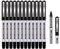 Surcotto Tintenroller Stifte schwarz, 0,5mm Tintenschreiber, glatter Kugelschreiber, schnelltrocknend, flüssige Tinte, dokumentenecht, Rollerball Pen für Büro Schule, Schreibset – 12 Stück
