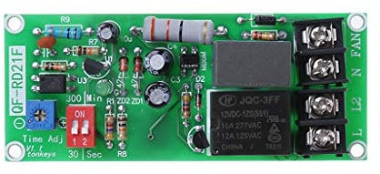 PENG AC100V-220V Adjustable Timer Control Relay Module Turn Off Delay Switch Board For Exhaust Fan