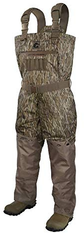 Gator Waders Women's Shield Insulated Waders | Waterfowl Hunting Waterproof Breathable Insulating Chest Waders with Insulated Boots, Mossy Oak Bottomland, L10