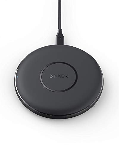 Anker Wireless Charger, PowerWave Pad Qi-Certified 10W Max for iPhone 12, 12 Mini, 12 Pro Max, SE 2020, 11, 11 Pro, AirPods, Galaxy S20 (No AC Adapter, Not Compatible with MagSafe Magnetic Charging)