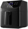 Midea Large Air Fryer 5.5 L AirFryer 1700W,Oil & Energy Saving,8 Smart Programmes, Beveled LED Display, 360° Rapid Circulation, Nonstick Square Basket,30-200℃ Dishwasher Safe, Family Size Air fryers