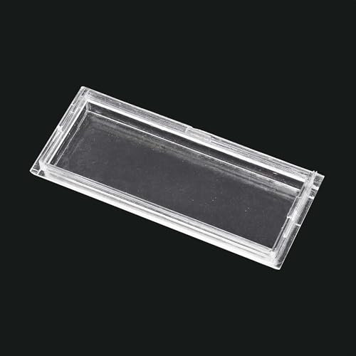 Wiltec Plaque couverture porte-nom – 64 x 27 mm – pour Découpe 69,3 x 24,7 mm – Boîte aux lettres, Boîte postale