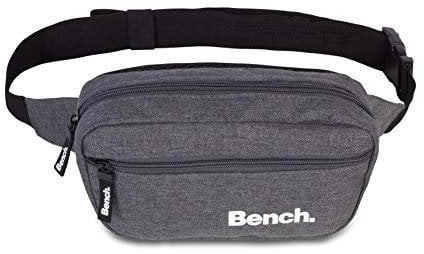 Bench Classic Unisex Bauchtasche - Gürteltasche & Hüfttasche für Damen und Herren, Handytasche, Dunkelgrau, 23x13x6 cm