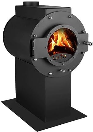 Kaminofen Kanuk® LuTo VIII Tower - Warmluftofen - Werkstattofen - Energieklasse A+ - Top Qualität - Zulassung für Deutschland, Österreich und Schweiz - BimSchV