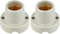 2er PACK - Porzellan Aufbauleuchte E27 230V - Glasur grau
