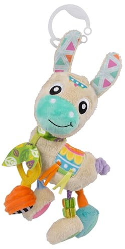 Playgro Sensory Friend Lama - Babyspielzeug - Motorik - Babysensorik - Babyrassel - Babymotorik - Kinderspielzeug - farbig