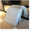 20Pcs 12X12inch Interlocking Foam Mats Plush Mat, Fluffy Carpet Tiles Plush Area Rug, Bedroom Floor Tiles, Soft Playmat Puzzle Floor Mat,WT+Light Coffee,THK 6mm