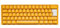 Ducky One 3 Yellow Mini - Tastiera meccanica da gioco layout tedesco in formato 60% con interruttori Cherry MX Red, hot-swappable (prese Kailh)