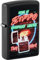 Zippo Feuerzeug mit Neonschild-Design, matt, Schwarz