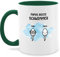 Tasse Tassen 325ml - zum Vatertag - Papas beste Schwimmer - Geschenke Männer Vater Witzig Väter Lustig - 325 ml - Dunkelgrün - samen vatertagsgeschenk papa bester schwimmerzelle kaffeetasse