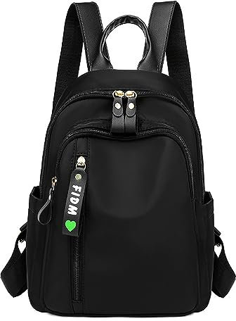 Rucksack Handtasche Damen Elegant Modern, Cityrucksack Klein Rucksackhandtaschen Frauen Daypack, Wasserdicht Anti Diebstahl Rucksäcke Schwarz Sportlich Tagesrucksack, Mädchen Tasche für Wandern Reise