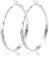 Ohrringe Sterling Silber 925 Creolen Große Damen, Bling Silber 925 Ohrringe Große Creolen Glitze Hypoallergen Gross Creolen Silber 925 Ohrringe Baumelnde Creolen Große Ohrringe für Damen Frauen
