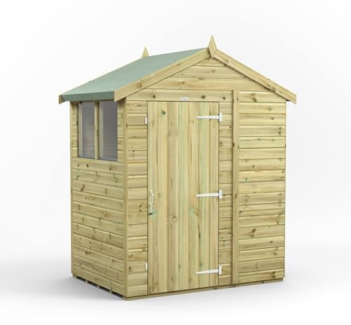 4x6 Power Premium Apex Garden Shed