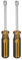 QUARKZMAN 2 Piezas de Llave de Tuerca Métrica, 6mm Acero al Carbono 45# No Magnético Llave de Vaso Hexagonal Destornillador con Mango Antideslizante para Reparación de Automóviles
