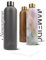 MAMEIDO Edelstahl Trinkflasche personalisiert 750ml - auslaufsichere Trinkflasche mit Namen, personalisertes Geschenk (Carbon Grey, 0,75l)