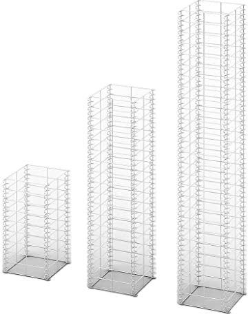 Kangmusi Gabionen-Set 3-tlg. Verzinkter Draht, Doppelstabmattenzaun,Zaun Komplettset, kangmusi141048