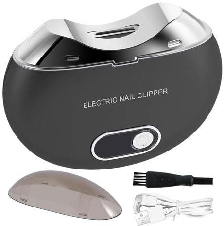 Electric Nail Trimmer - Automatic Nail Clipper | Electric Toe & Fingernail Trimmer with Light & 3 Speeds, LCD Digital Display