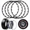 Rim Protector Guard für Volksw𝐚gen Golf 5 2003-2008,Schützen Sie die Stahlfelge vor Kratzern,widerstehen Sie Korrosion, verlängern Sie die Lebensdauer der Stahlfelge,4Stück