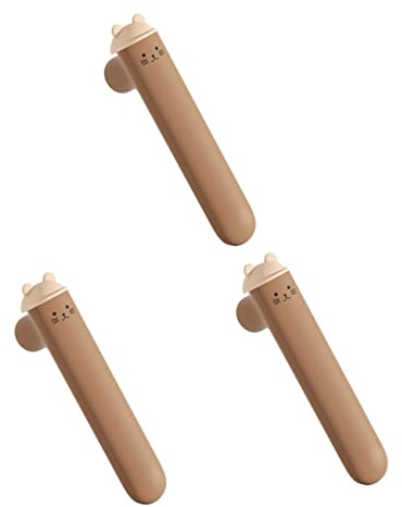 jojofuny 3pcs Cat Shape Door Handle Sleeve Easy to Install Anti-Collision Cover for Household Door Types Elastic Material for Comfortable Grip for Home Use