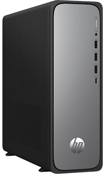 HP Ordenador de Sobremesa OmniDesk Slim (Intel 300, 8GB RAM, 256GB SSD, Gráficos Intel, FreeDOS) - Gris
